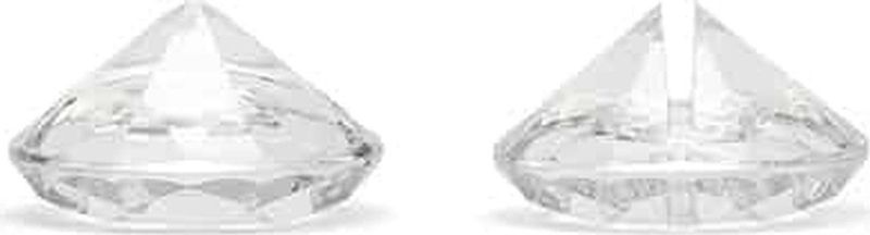 Tischkartenhalter Transparent Diamant 4cm 10 Stk.