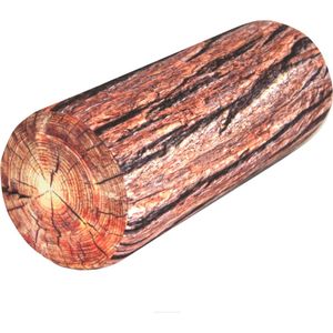 Bertoni - Nekkussen Lumbaal Roll 40x15cm Kussen Support Roll Thermo Actief Schuim Roll Kussen Acacia