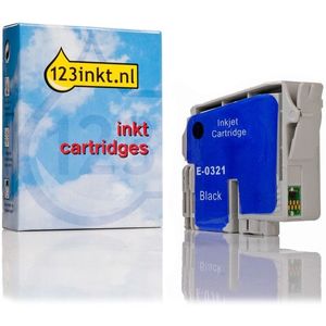 Epson T0321 inktcartridge zwart (123inkt huismerk)