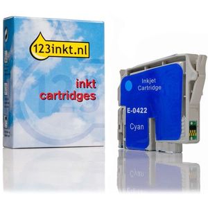 Epson T0422 inktcartridge cyaan (123inkt huismerk)