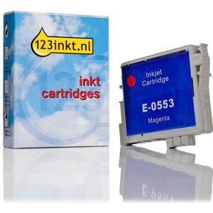 Epson T0553 inktcartridge magenta (123inkt huismerk)