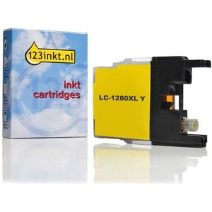 123inkt huismerk vervangt Brother LC-1280XLY inktcartridge geel hoge capaciteit