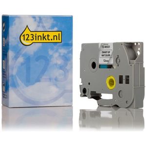 123inkt huismerk vervangt Brother TZe-M931 tape zwart op mat zilver 12 mm