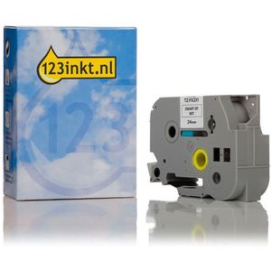 123inkt huismerk vervangt Brother TZe-FX251 Flexi ID tape zwart op wit 24 mm