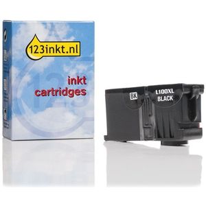 Lexmark Nr.100XL (14N1068E) inktcartridge zwart hoge capaciteit (123inkt huismerk)