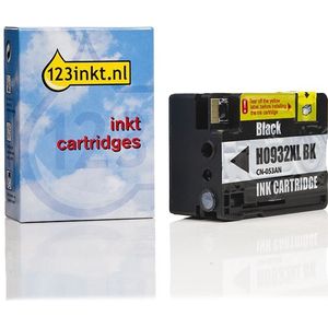123inkt - Inktcartridge - Zwart - Hoge Capaciteit - Vervangt HP 932XL (CN053AE) - Inhoud 40ml