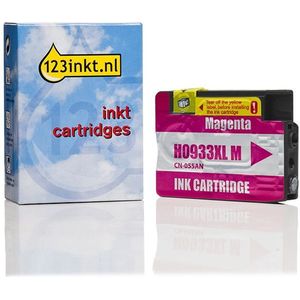 123inkt - Inktcartridge - Magenta - Hoge Capaciteit - Vervangt HP 933XL - 14ml