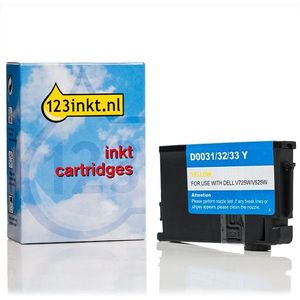 Dell series 33 / 592-11815 inktcartridge geel extra hoge capaciteit (123inkt huismerk)