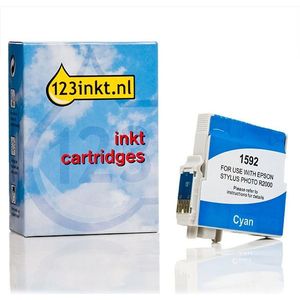 Epson T1592 inktcartridge cyaan (123inkt huismerk)