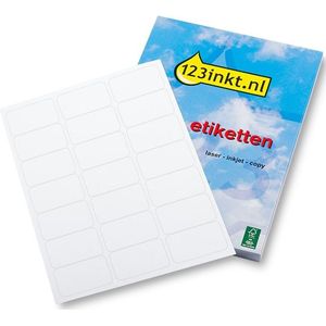 123inkt universele etiketten A4 63,5 x 38,1 mm wit (21.000 etiketten) FSC® Mix Credit