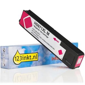 123inkt - HP 971XL - Inktcartridge - Magenta - Hoge Capaciteit - 113 ml