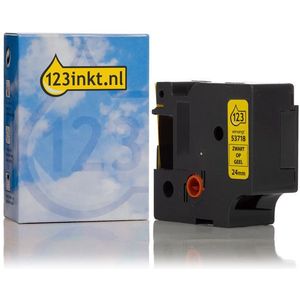 Dymo - S0720980 - Tape - Zwart op Geel - 24 mm