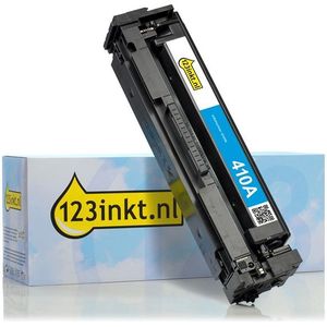 123inkt huismerk vervangt HP 410A (CF411A) toner cyaan