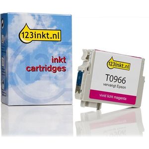 Epson T0966 inktcartridge vivid licht magenta (123inkt huismerk)