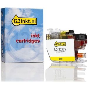 123inkt huismerk vervangt Brother LC-3217Y inktcartridge geel