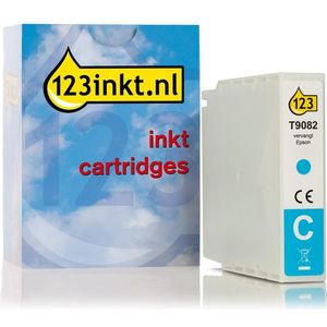 Epson T9082 inktcartridge cyaan hoge capaciteit (123inkt huismerk)