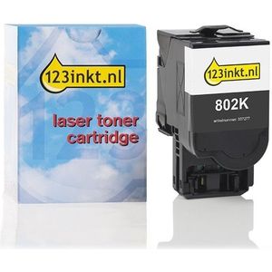 Lexmark 802K (80C20K0) toner zwart lage capaciteit (123inkt huismerk)
