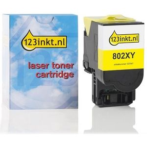 Lexmark 802XY (80C2XY0) toner geel extra hoge capaciteit (123inkt huismerk)