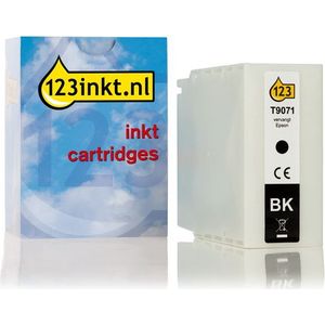 Epson T9071 inktcartridge zwart extra hoge capaciteit (123inkt huismerk)