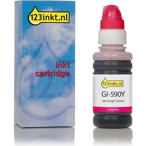 Canon GI-590M inktfles magenta (123inkt huismerk)