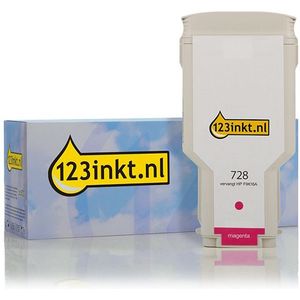 123inkt - Inktcartridge - Magenta - Extra Hoge Capaciteit - Vervangt HP 728 (F9K16A)