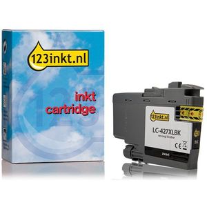 123inkt huismerk vervangt Brother LC-427XLBK inktcartridge zwart hoge capaciteit