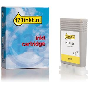 Canon PFI-030Y inktcartridge geel (123inkt huismerk)