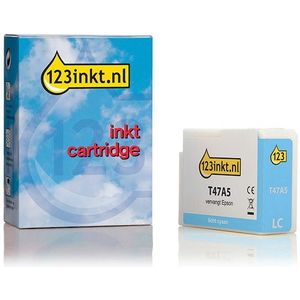 Epson T47A5 inktcartridge licht cyaan (123inkt huismerk)