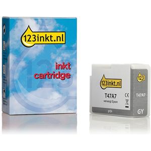 Epson T47A7 inktcartridge grijs (123inkt huismerk)