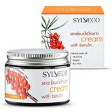 SYLVECO Berken-zanddoorncrème in glas voor gemengde huid, 50 ml, nachtcrème met betuline, vochtinbrengende crème voor nachtverzorging