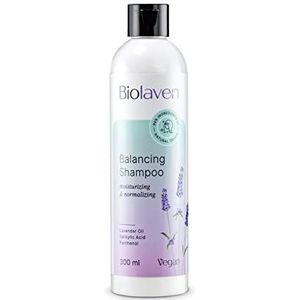 BIOLAVEN regulerende shampoo. Haarshampoo voor haarverzorging. Veganistische natuurlijke cosmetica voor vrouwen en mannen. Maat 300 ml