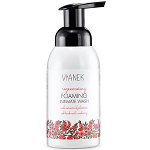 VIANEK regenererend intieme wasschuim. Veganistische natuurlijke cosmetica voor intieme verzorging dames. Maat 300ml.