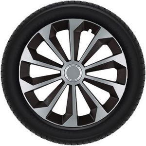 Fame - Mix - Wieldoppen Set - Zwart - 15 Inch - 4 Stuks