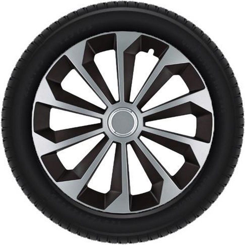 Fame - Mix - Wieldoppen Set - Zwart - 15 Inch - 4 Stuks