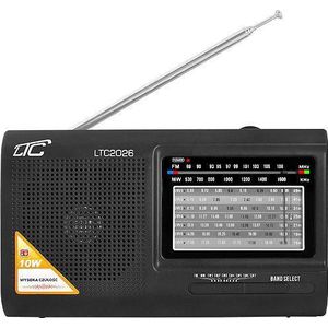 LTC - LTC-2026 - Radio - Zwart - Draagbaar - FM en MW