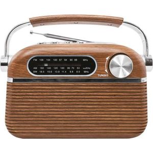 LTC - Radio - Retro Nida-radio - Draagbare BT USB MP3 - BLUETOOTH AM / FM / MP3 / USB / SD