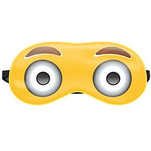 Slaapmasker Reis Relax Ogen Bedekking Bed Emoji Dutje Blinddoek Zijn Geel Emotes Grote Ogen [042]