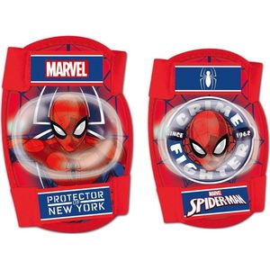 Marvel Spider-man Beschermset 4-delig Junior Rood Maat S