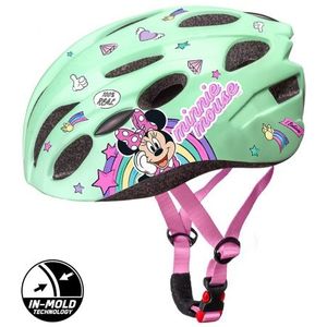 Kinderhelm Fiets Meisjes Kinderen Minnie Mouse Mint 52-56 cm Fietshelm
