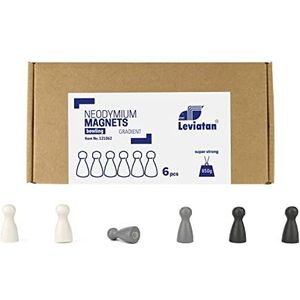 Leviatan - 6 stuks neodymium magneten koelkastmagneten neodymium magneetset ultrasterke krachtige magneten voor whiteboard koelkast foto's magneetstrip magneetbord knutselen gradient