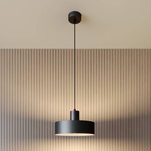 SIGMA Hanglamp Rif van metaal, zwart, Ø 25 cm