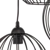 LED Hanglamp aan een koord MERCURE 3xE27/60W/230V ø 50 cm zwart