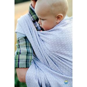 Little frog Lovely Heath - 6 - Draagdoek - Patroon, Wit/Ecru, Paars