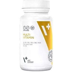 VET EXPERT Multivitamin - Vitamin- und Mineralstoffpräparat für Hunde und Katzen - 30 Kapseln.