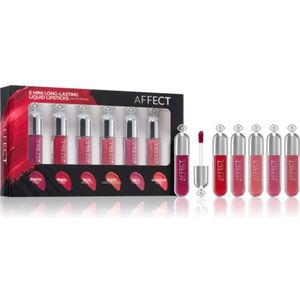 Affect 6 Mini Long-Lasting Liquid Lipsticks vloeibare lippenstift set