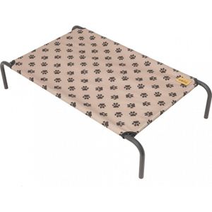 Hobbydog bed Iron, beige in łapki, r. XL