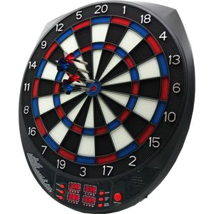 Elektronisch dartbord - met voeding - 4 scoreborden - 50x4x56,5 cm