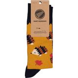 Many Mornings - Leuke Gekke Grappige Sokken - Apple Hedgehog - Unisex