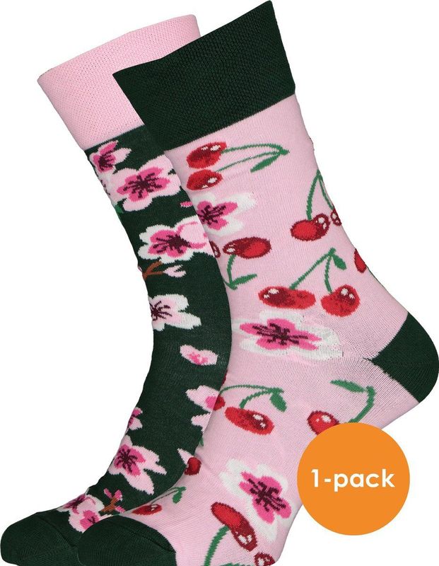 Many Mornings - Unisex Sokken - Cherry Blossom - 1 Paar