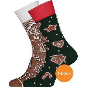 Many Mornings - The Gingerbread Man - Huissokken - Unisex - Kleur: Multicolor